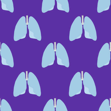 human lungs seamless pattern, vector illustrationのイラスト素材