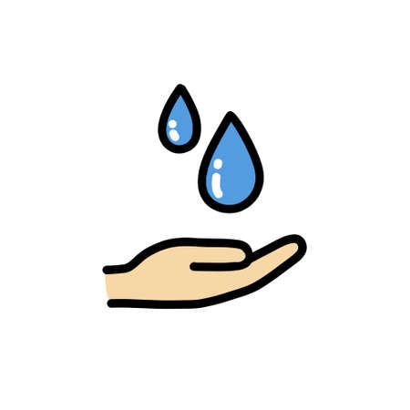 hand washing doodle icon illustrationのイラスト素材
