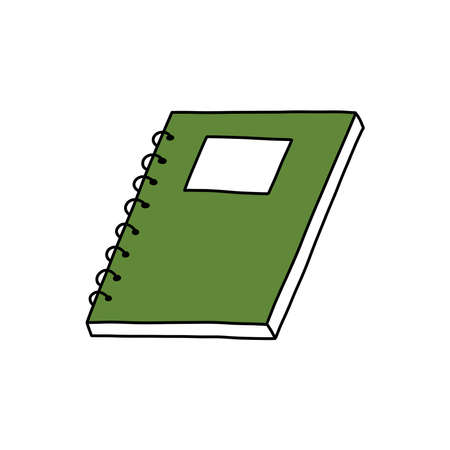 notebook doodle icon, vector illustrationのイラスト素材