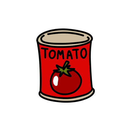 tomato sauce doodle icon, vector illustrationのイラスト素材