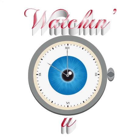 Watchin  youのイラスト素材