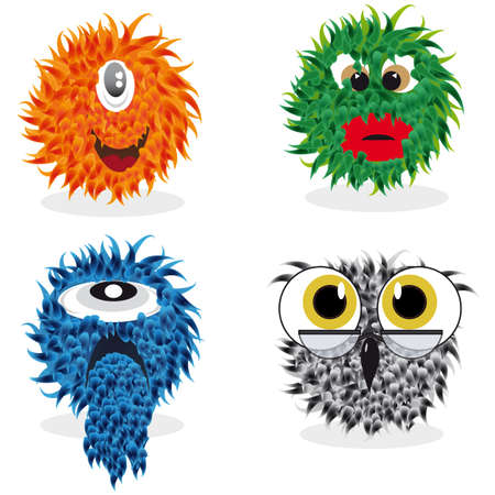 set of monstersのイラスト素材