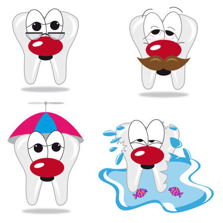 cartoon teethのイラスト素材