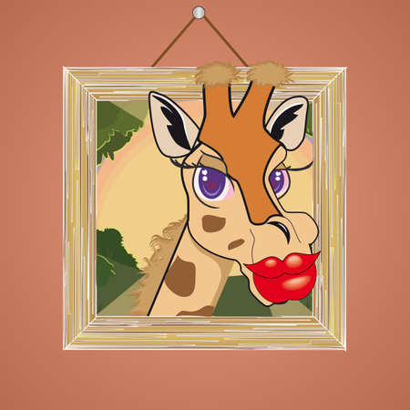 Giraffeのイラスト素材