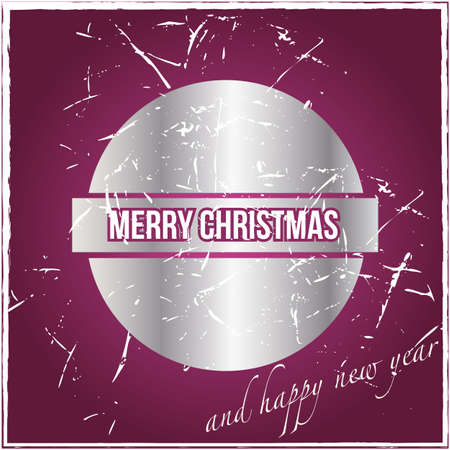 Vintage christmas cardのイラスト素材