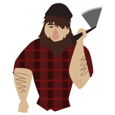 vector lumberjackのイラスト素材