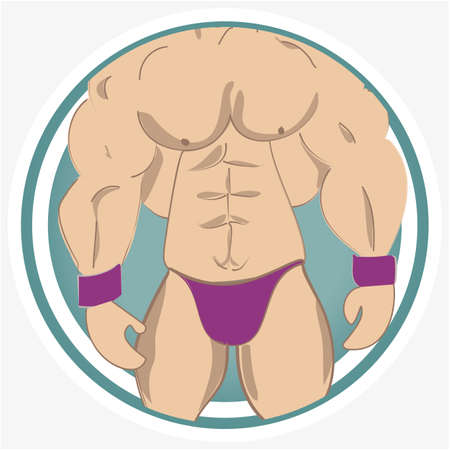 close up musclesのイラスト素材