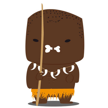 African tribe memberのイラスト素材