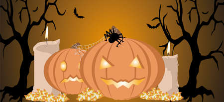 Halloween seceneryのイラスト素材