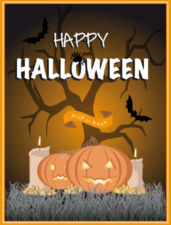 Halloween posterのイラスト素材