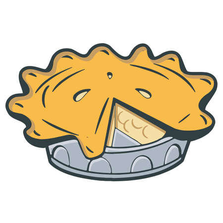 Vintage apple pieのイラスト素材