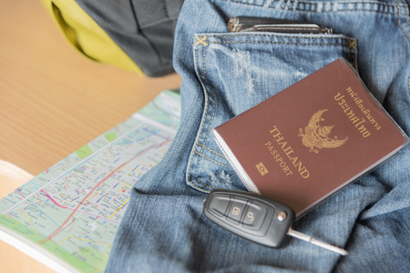 gear for travel of manの写真素材