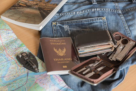 gear for travel of manの写真素材