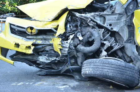 car accidentの写真素材