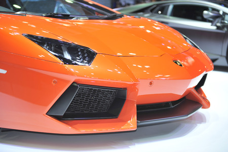 BANGKOK-MARCH 29 Lamborghini car at The 36th Bangkok International Motor Show 2015 on March 29, 2015 in Bangkok, Thailandのeditorial素材