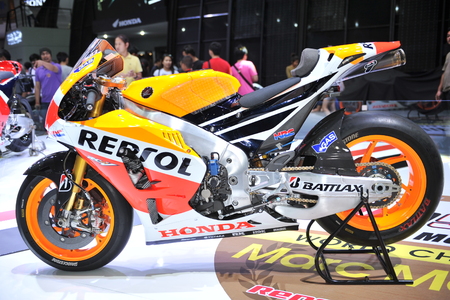 BANGKOK-MARCH 29 honda motocycle at The 36th Bangkok International Motor Show 2015 on March 29, 2015 in Bangkok, Thailandのeditorial素材