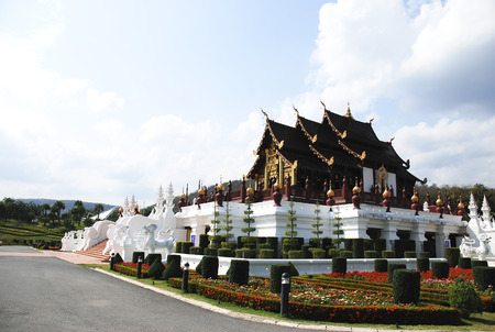 Royal Pavilion in Royal Park Rajapruek in chiangmai thailandのeditorial素材