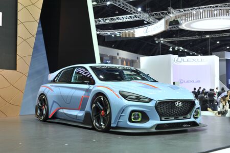 BANGKOK- november 29 hyundai car at moter expo 2017 on november 29 , 2017 in Bangkok, Thailandのeditorial素材
