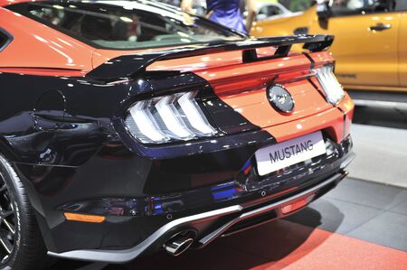 BANGKOK-APRIL 5 ford mustang  car at The40th Bangkok International Motor Show 2019 on APRIL 5, 2019...