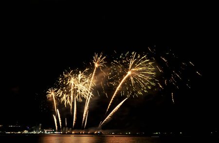 PATTAYA-THAILAND may 24-25 Pattaya International Fireworks Festival 2019 at pattaya beach on may 24-25, 2019 in pattaya, thailandのeditorial素材
