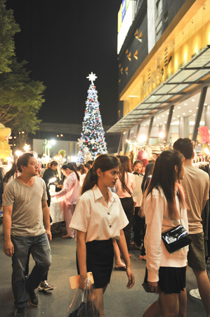 Bangkok thailand december 11 retro market thailand  at union mall. with tourist on 11 december 2019のeditorial素材