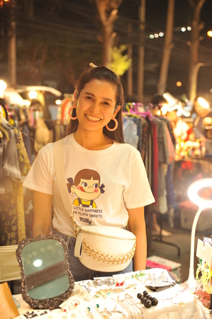 Bangkok thailand december11 retro market thailand  at union mall. with tourist on 11 december 2019のeditorial素材