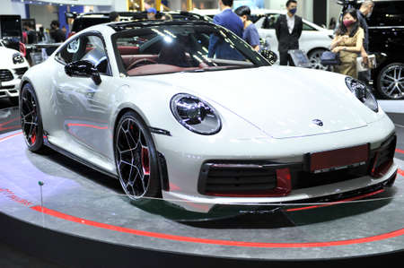 BANGKOK-july 15 porsche car at The41th Bangkok International Motor Show 2020 on july15, 2020 in...