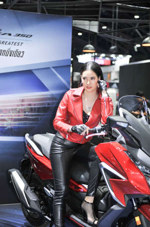 BANGKOK-december 1 pretty moter expo at The 37nd Motor expo 2020 on december 1, 2020 in Bangkok,...