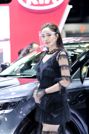 BANGKOK-december5 pretty moter expo at The 37nd Motor expo 2020 on december 5, 2020 in Bangkok, Thailandのeditorial素材