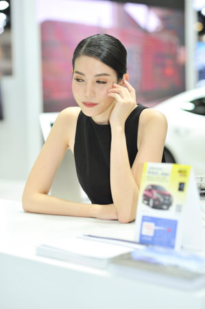 BANGKOK-december5 pretty moter expo at The 37nd Motor expo 2020 on december 5, 2020 in Bangkok, Thailandのeditorial素材