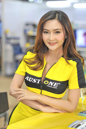 BANGKOK-march 22 pretty at The42th Bangkok International Motor Show 2021 on march 22 , 2021 in Bangkok, Thailandのeditorial素材