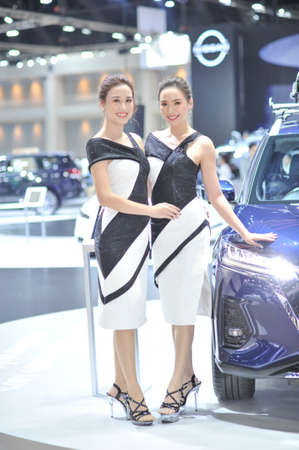 BANGKOK-march 22 pretty at The42th Bangkok International Motor Show 2021 on march 22 , 2021 in Bangkok, Thailandのeditorial素材