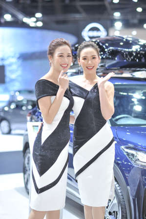 BANGKOK-march 22 pretty at The42th Bangkok International Motor Show 2021 on march 22 , 2021 in Bangkok, Thailandのeditorial素材
