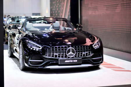 BANGKOK-march 22 Mercedes benz-AMG GT C Roadster in moter show 21 at The42th Bangkok International...