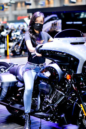 BANGKOK-november 30  pretty moter expo at The 38nd Motor expo 2021 on november 30, 2021 in Bangkok, Thailandのeditorial素材