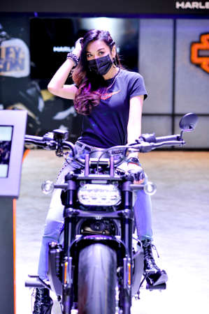 BANGKOK-november 30  pretty moter expo at The 38nd Motor expo 2021 on november 30, 2021 in Bangkok, Thailandのeditorial素材