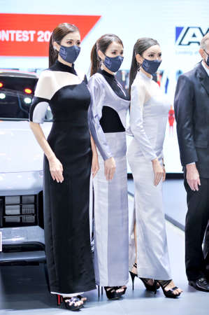 BANGKOK-november 30  pretty moter expo at The 38nd Motor expo 2021 on november 30, 2021 in Bangkok, Thailandのeditorial素材
