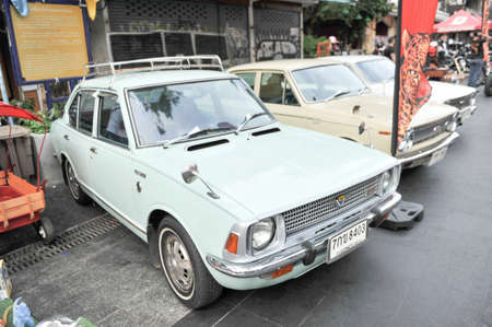 BANGKOK-december19 car&motocycle show at sunday  ride&drive at Khaosan road on december 19,2021 in Bangkok, Thailandのeditorial素材