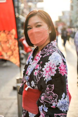 BANGKOK-december19 pretty at sunday  ride&drive at Khaosan road on december 19,2021 in Bangkok, Thailandのeditorial素材