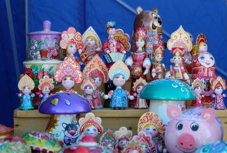 souvenir and toys at Russian fair