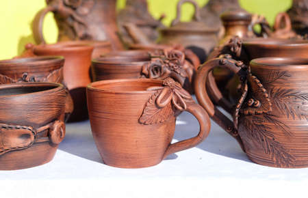 souvenir and toys at Russian fairの写真素材