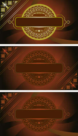 decoration box for candy red-brownのイラスト素材