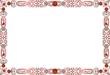 Decorative vintage borders and frames vectorのイラスト素材
