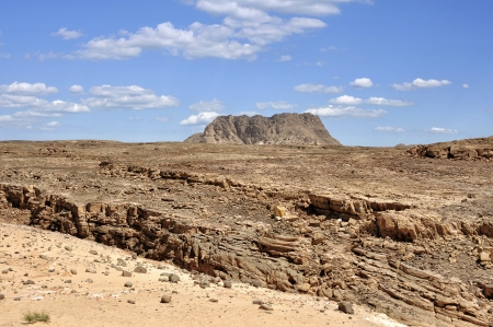 Egypt, the mountains of the Sinai desert, Colored Canyonの写真素材