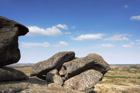 Ukraine  Natural Reserve Stone Tombsの写真素材