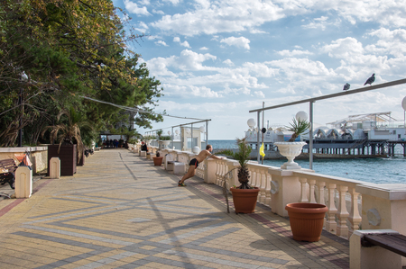 Sights of the city of Sochi, Krasnodar Krai, Russiaのeditorial素材