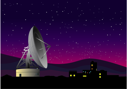 Satellite dish array vector backgroundのイラスト素材