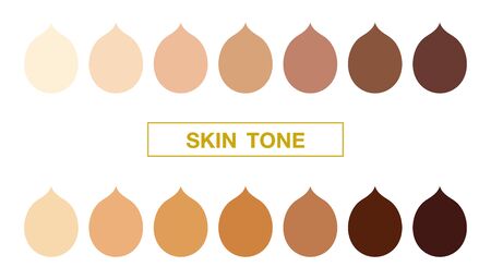 skin tone, vector iconのイラスト素材