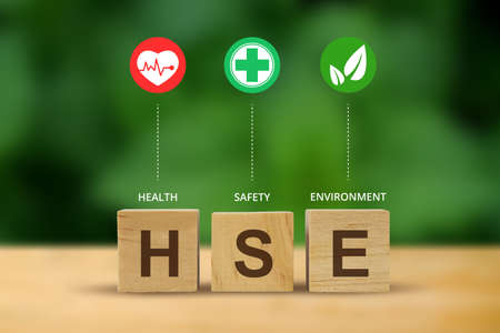 HSE concept ,Health Safety Environment acronymの写真素材