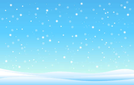 Snowfall and drifts. Vector illustration concept artwork, posters, flyersのイラスト素材